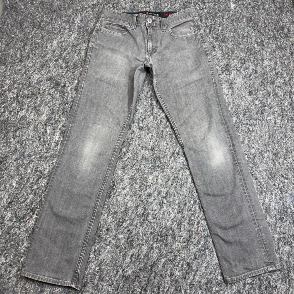 Tony Hawk Mens Skinny Fit Grey Denim Jeans Size 30x32 Stretch‎ Skate Pants
